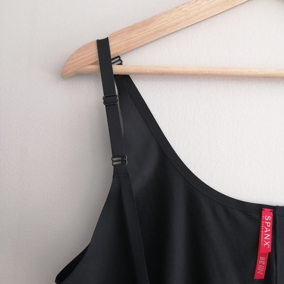 Spanx Plus Size Thinstincts Open Bust Mid Thigh Bodysuit Shapewear 3X (26-28) - Picture 4 of 16